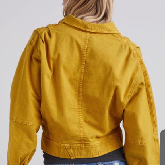 NWOT MOTHER - Yellow Denim Jacket - Picture 4 of 6